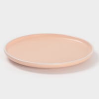 Тарелка Доляна &laquo;Кремовое облако&raquo;, d=20.5 см, керамика, персиковая