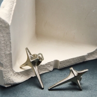 Зажим &laquo;Звезда&raquo; сияние, цвет серебро