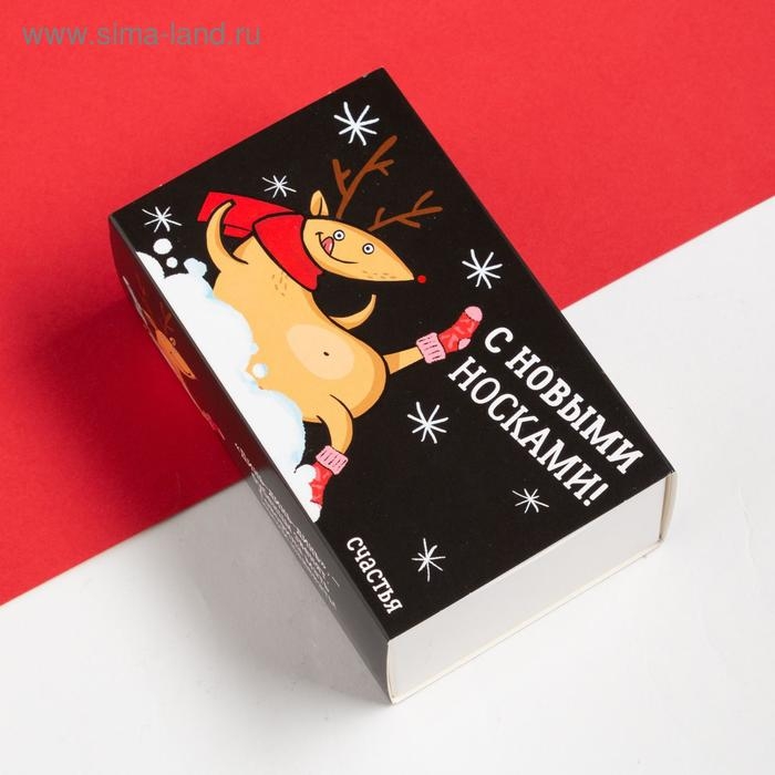 Набор новогодних мужских носков Набор новогодних мужских носков "Олень" размер 41-44