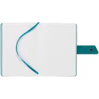 Ежедневник Boom, недатированный, черный с бирюзовым