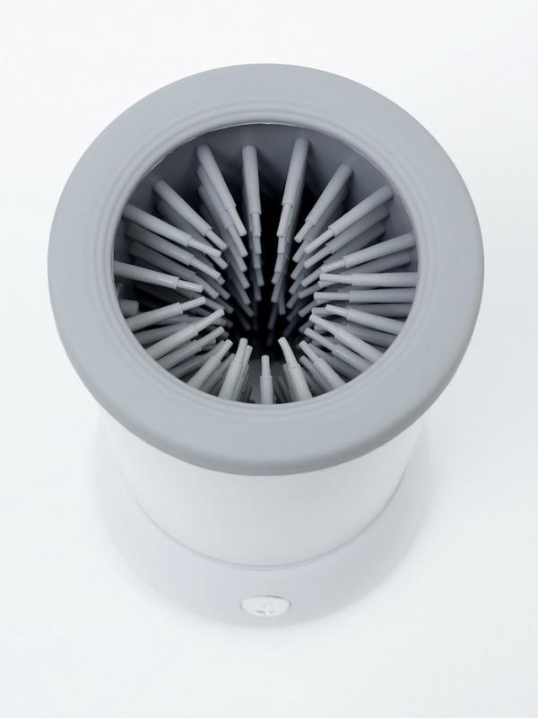 Автоматическая лапомойка для собак и кошек FW-01, портативная, 2 режима, от АКБ, белая