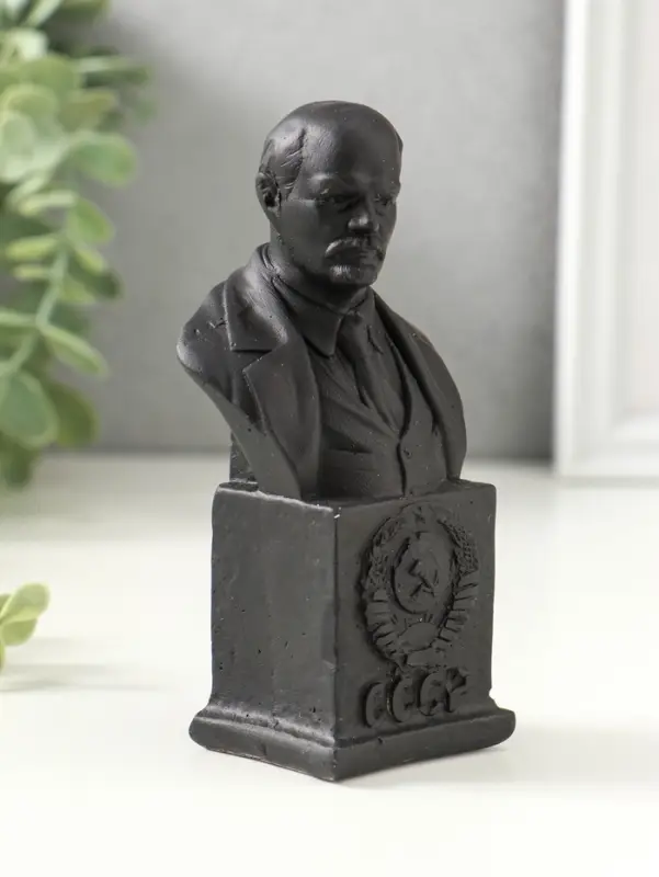 Бюст Ленина, 12х6х4.5см, графит