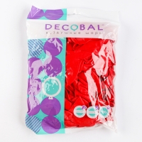 Шар латексный 11" &laquo;Сердце&raquo; цвет красный, набор 50 шт.