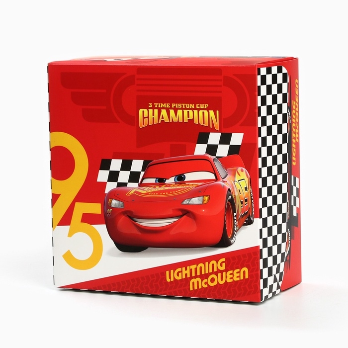 Коробка подарочная складная с 3Д &laquo;Чемпион&raquo;, Тачки, 15 х 15 х 7 см