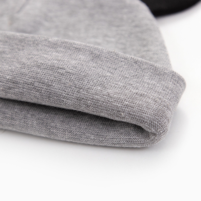 Шапка детская, цвет серый-меланж, размер 48-50