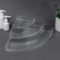 Органайзер для хранения, 3 секции, 26 &times; 26 &times; 10 см, цвет прозрачный