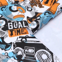 Бумага упаковочная глянцевая Футбол", 70 &times; 100 см,1 лист