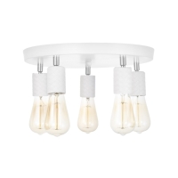 Спот "Скин" 5хЕ27 40Вт белый 38х38х16см Спот "Скин" 5хЕ27 40Вт белый 38х38х16см