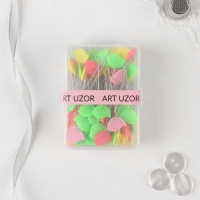 Булавки для квилтинга &laquo;Птичка&raquo;, 53 мм, 100 шт, цвет разноцветный