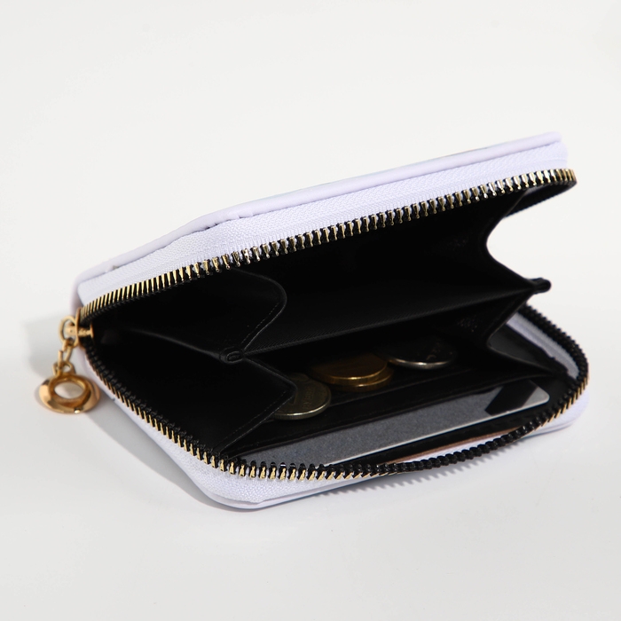 Кошелёк на молнии Кошелёк на молнии "Выбражулька", цвет белый