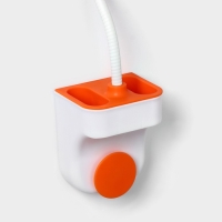 Держатель для фена Доляна, подставка под ванные принадлежности, 33,5&times;9&times;7,5 см, цвет белый