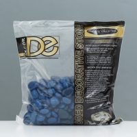 Грунт для аквариума "Галька цветная,  темно-синяя" 800г фр 8-12 мм