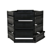 Компостер пластиковый, 800 л, 125 &times; 105 &times; 84 см, чёрный