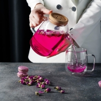 Кувшин стеклянный с пробковой крышкой Magistro &laquo;Эко&raquo;, 1 л, 18&times;11&times;17,5