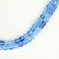 Бусины из натурального камня &laquo;Кошачий глаз&raquo;, набор 46 шт., размер 1 шт. &mdash; 8 мм, матовый синий