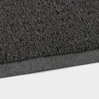 Коврик придверный Доляна Welcome, с окантовкой, 38&times;58 см, цвет серый