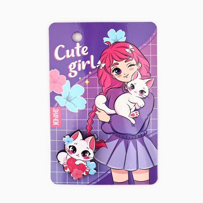 Значки деревянные &laquo;Аниме&raquo; в шоубоксе, 20 шт