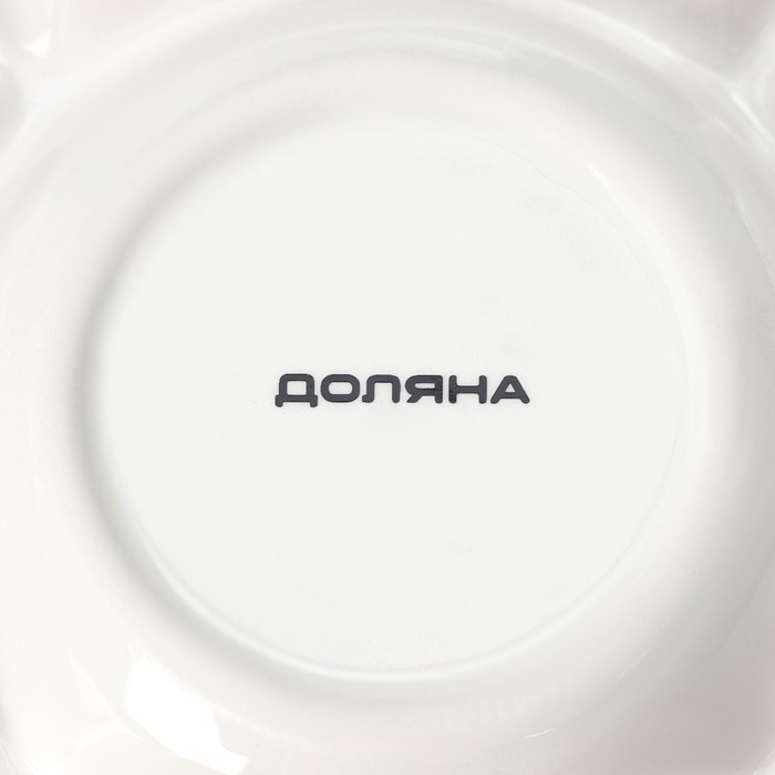 Менажница 5 ячеек Доляна &laquo;Хюгге&raquo;, d=25,5 см, цвет белый