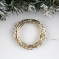 Гирлянда «Нить» 10 м роса, IP20, серебристая нить, 100 LED, свечение мульти, 12 В Гирлянда «Нить» 10 м роса, IP20, серебристая нить, 100 LED, свечение мульти, 12 В