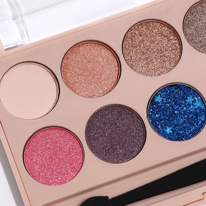 Палетка теней для век с шиммером 12 цветов Палетка теней для век с шиммером 12 цветов