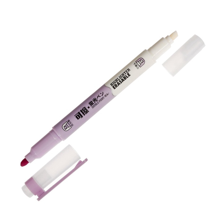 Набор маркеров-текстовыделителей Набор маркеров-текстовыделителей "Пиши - стирай" 6 цветов, двусторонние