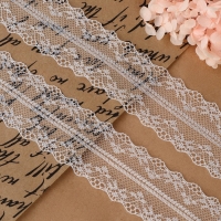 Кружево капроновое, 35 мм &times; 10 &plusmn; 1 м, цвет белый