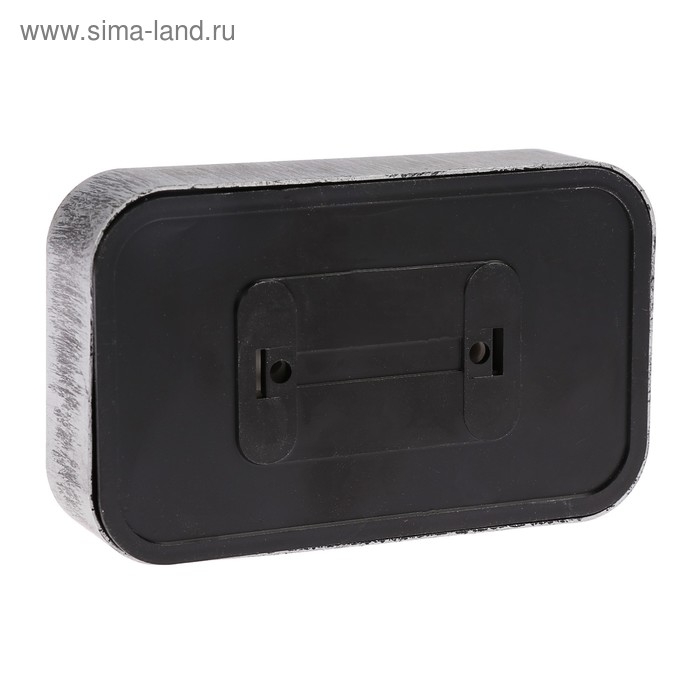 Розетка "Элект" RA 16-237-ЧС, 16 А, 250В, двухместная, открытая, без з/к,черная под серебро