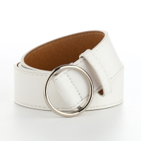 Ремень женский, ширина 3,5 см, пряжка серебро, цвет белый Ремень женский, ширина 3,5 см, пряжка серебро, цвет белый