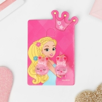 Клипсы детские &laquo;Выбражулька&raquo; зайка, цвет розовый