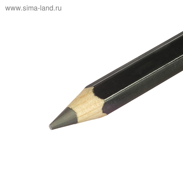 Карандаш утолщенный чернографитный 5.6 мм, Koh-I-Noor Jumbo Black Star 1820 6B, L=175 мм