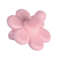 Соска - пустышка цельносиликоновая классическая &laquo;Цветочек&raquo;, от 0 мес., цвет розовый
