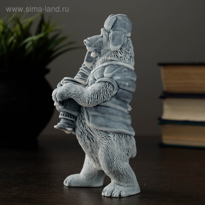 Сувенир "Медведь с самоваром" 14,5см