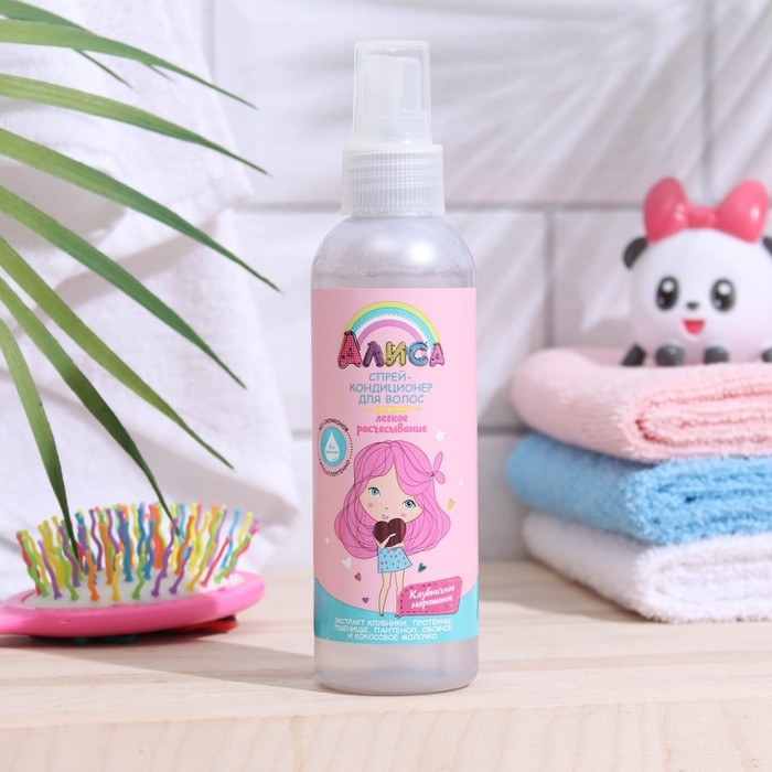 Спрей-кондиционер для волос детский Спрей-кондиционер для волос детский "Алиса" легкое расчесывание, 140 мл