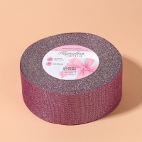 Лента парчовая, 40 мм, 23 ± 1 м, цвет сиреневый №021 Лента парчовая, 40 мм, 23 ± 1 м, цвет сиреневый №021