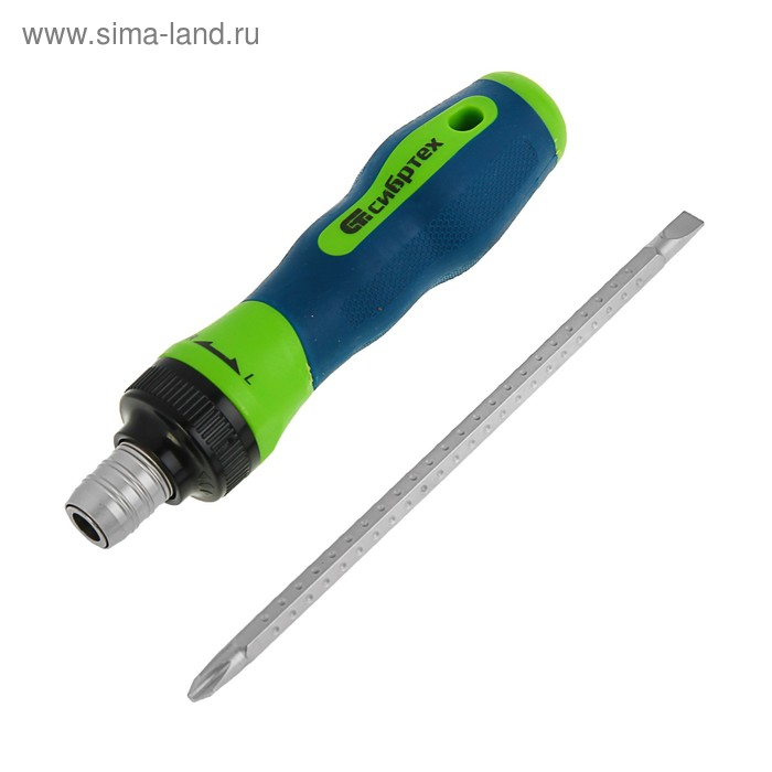 Отвёртка 2 в 1 Отвёртка 2 в 1 "СИБРТЕХ", CrV, реверсивная, комбинированная