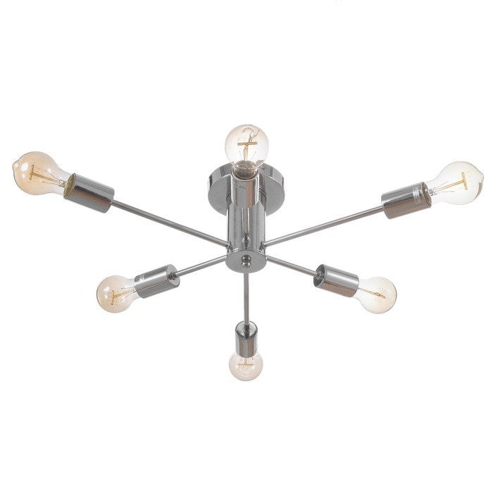 Люстра потолочная Люстра потолочная "Орион" 6х60Вт Е27 Цвет: Хром