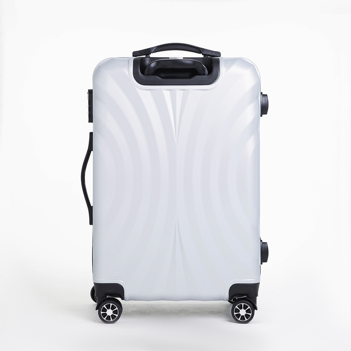 Чемодан средний 60 л (M), «Фабрика КАРТЕКС», отдел на молнии, кодовый замок, 4 колеса, цвет серый Чемодан средний 60 л (M), «Фабрика КАРТЕКС», отдел на молнии, кодовый замок, 4 колеса, цвет серый