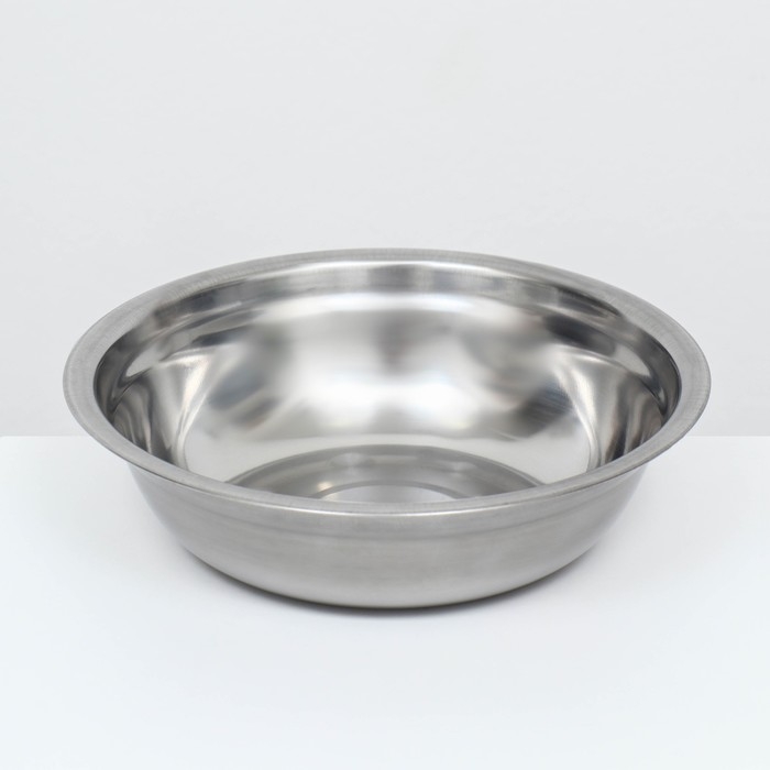 Миска металлическая эконом, 1,5 л, 25 х 6 см