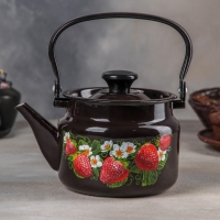 Чайник цилиндрический, 2 л, индукция, деколь МИКС, цвет коричневый Чайник цилиндрический, 2 л, индукция, деколь МИКС, цвет коричневый