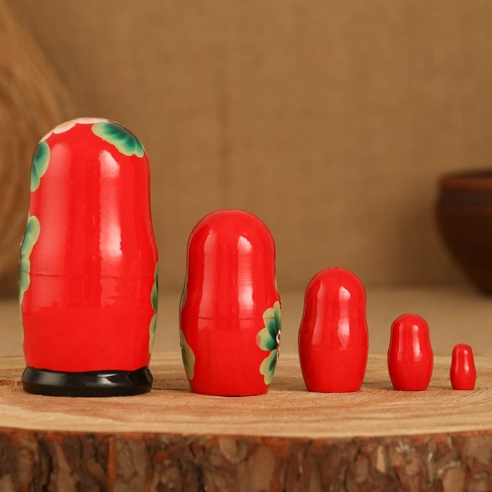 Матрёшка 5-ти кукольная "Кристи Сувенирка", 10-11 см, ручная роспись