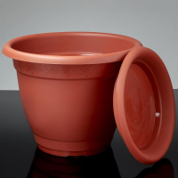 Горшок с поддоном &laquo;Борнео&raquo;, 25,8 л, цвет терракотовый