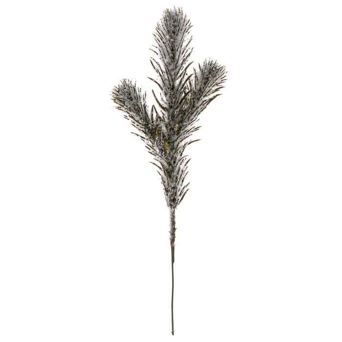 Декор &laquo;Веточка ели со снегом&raquo;, размер 1 шт. &mdash; 23 см