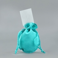 Мешок замшевый «Подарок», тиффани, тиснение, 9 × 12 см Мешок замшевый «Подарок», тиффани, тиснение, 9 × 12 см