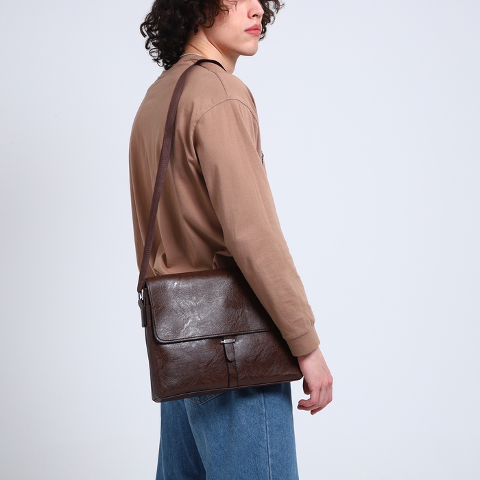 Сумка мужская, цвет коричневый Сумка мужская, цвет коричневый