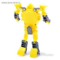 Робот &laquo;Часы&raquo;, трансформируется, с индикацией времени, цвет жёлтый