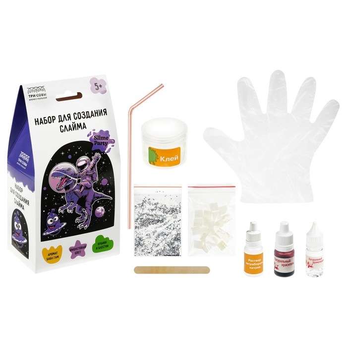 Набор для создания слайма &laquo;Slime party. Дино&raquo;