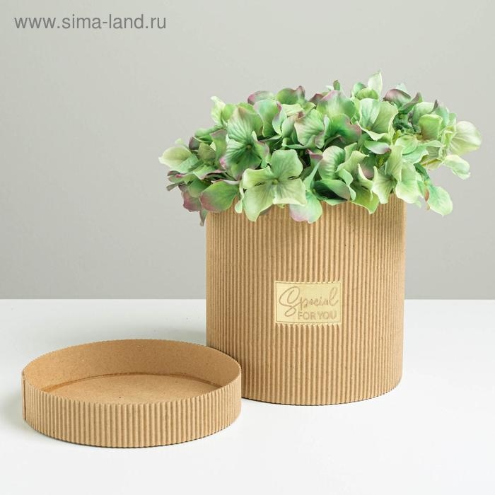 Коробка подарочная шляпная из микрогофры, упаковка, &laquo;Special for you&raquo;, 15 х 15 см