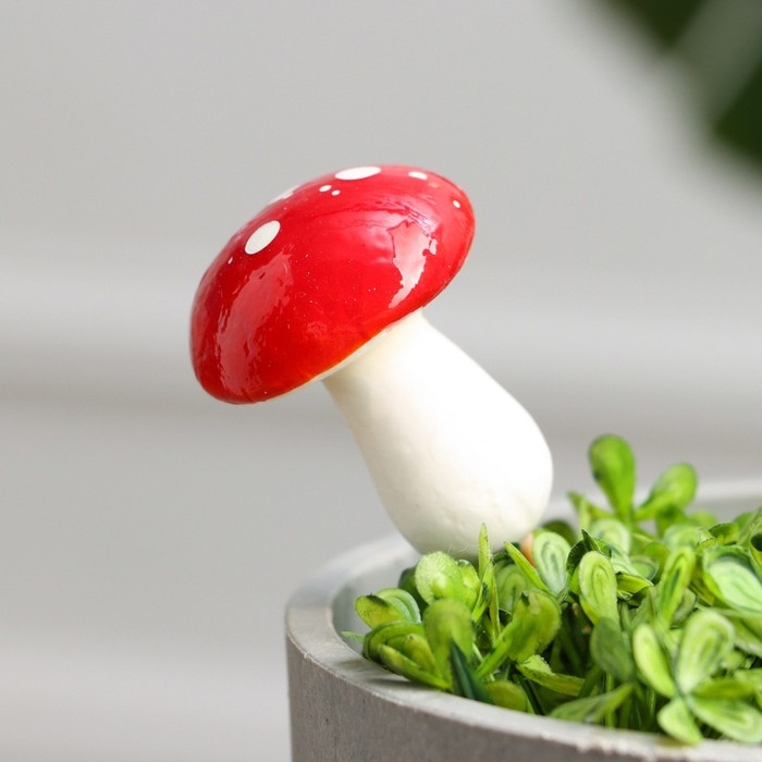 Набор штекеров Набор штекеров "Грибочек Мухоморчик" 4,5х3см, 10шт