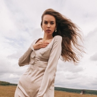 Серьги «Цепь» плоские звенья, цвет золото Серьги «Цепь» плоские звенья, цвет золото