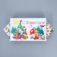 Коробка - конфета подарочная новогодняя складная &laquo;Новый год&raquo;, 18 х 28 х 10 см, Новый год